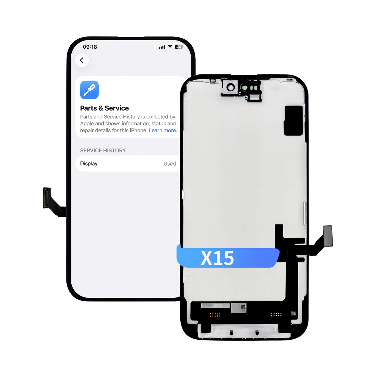 Pantalla Soft OLED Diagnóstico DEJI para iPhone 15